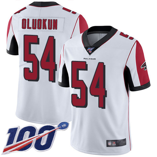 Atlanta Falcons Limited White Men Foye Oluokun Road Jersey NFL Football #54 100th Season Vapor Untouchable->youth nfl jersey->Youth Jersey